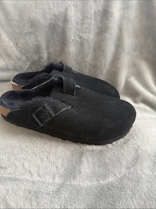 Birkenstock Shoes - Birkenstock cozy Black Suede Clog